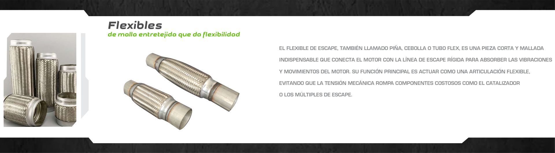 Flexibles de malla entretejida