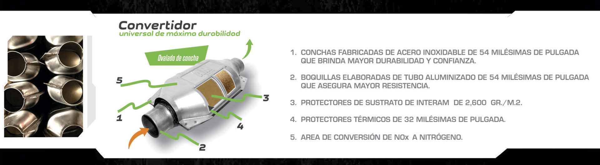 Convertidor universal — Ovalado de concha