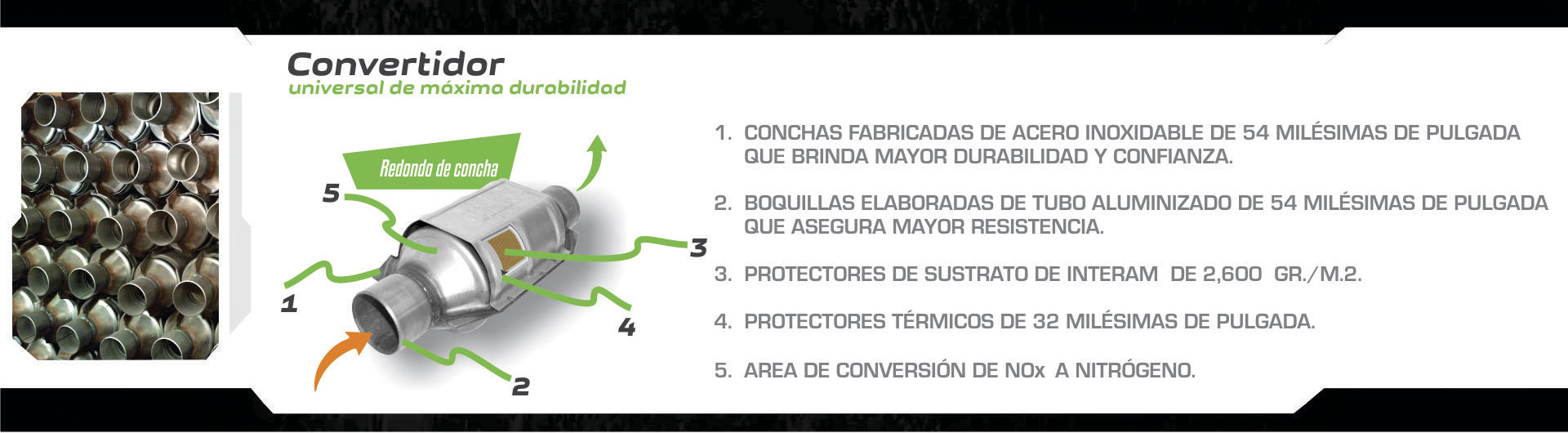 Convertidor universal — Redondo de concha